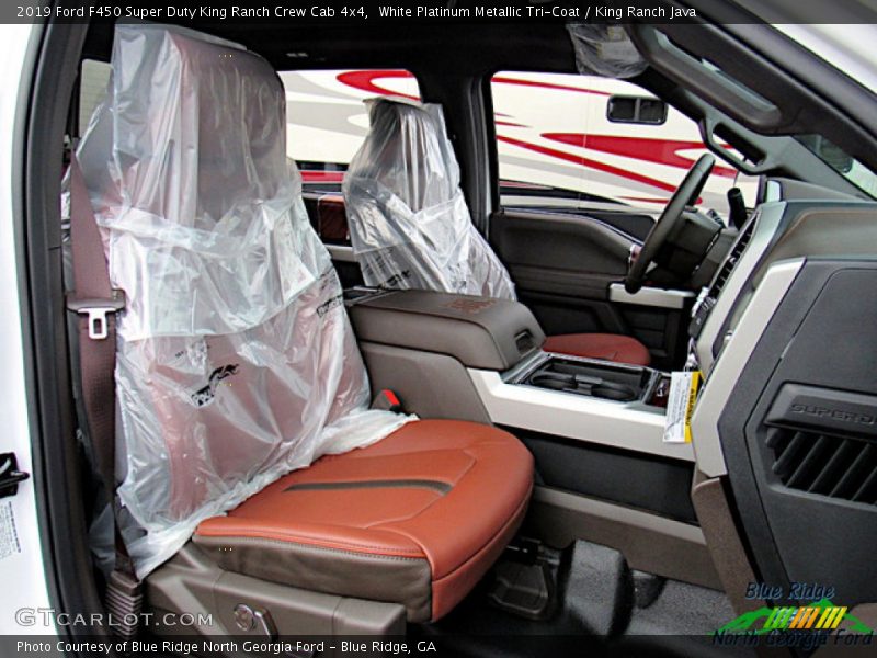 White Platinum Metallic Tri-Coat / King Ranch Java 2019 Ford F450 Super Duty King Ranch Crew Cab 4x4