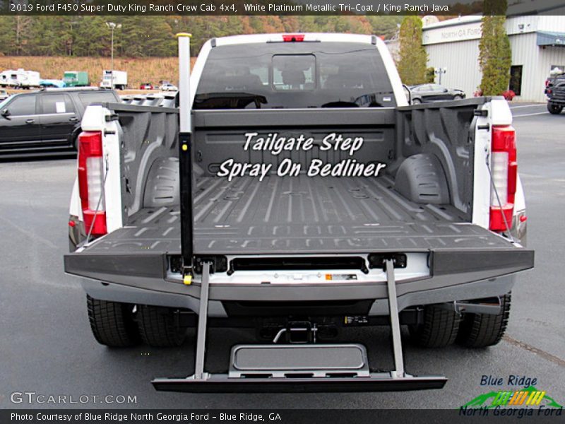 White Platinum Metallic Tri-Coat / King Ranch Java 2019 Ford F450 Super Duty King Ranch Crew Cab 4x4