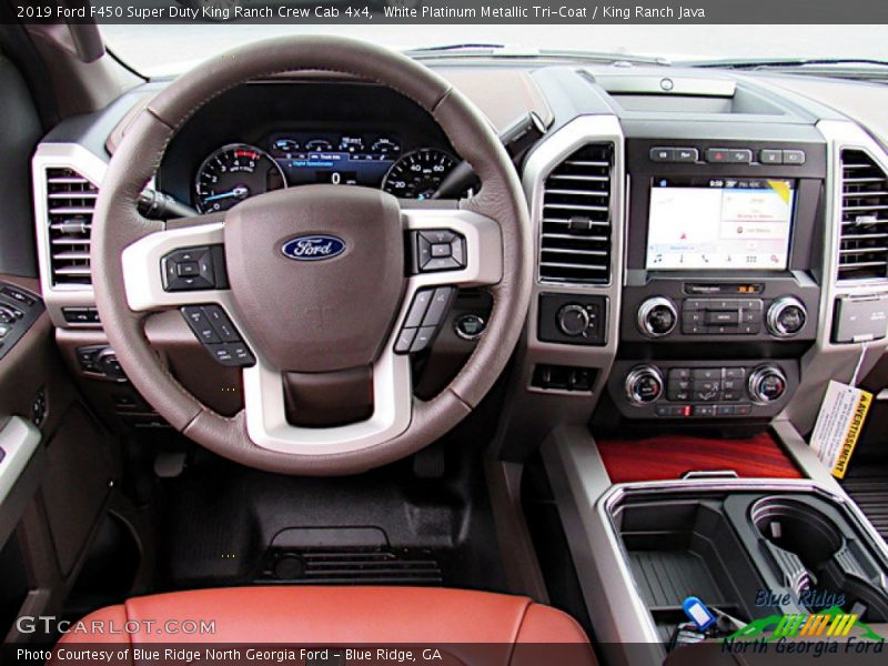 White Platinum Metallic Tri-Coat / King Ranch Java 2019 Ford F450 Super Duty King Ranch Crew Cab 4x4