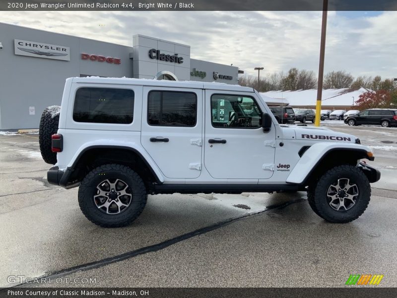 Bright White / Black 2020 Jeep Wrangler Unlimited Rubicon 4x4