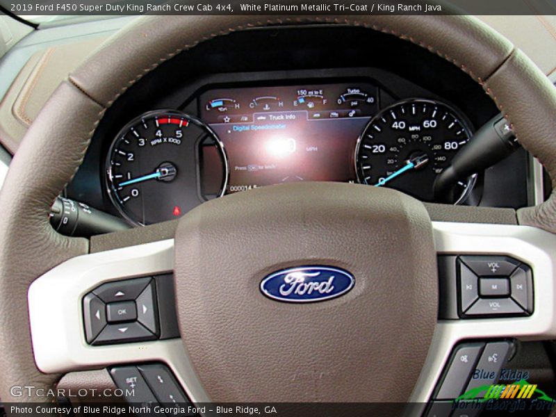 White Platinum Metallic Tri-Coat / King Ranch Java 2019 Ford F450 Super Duty King Ranch Crew Cab 4x4