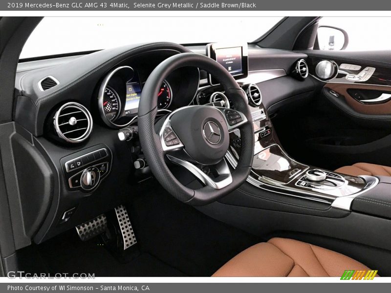 Selenite Grey Metallic / Saddle Brown/Black 2019 Mercedes-Benz GLC AMG 43 4Matic
