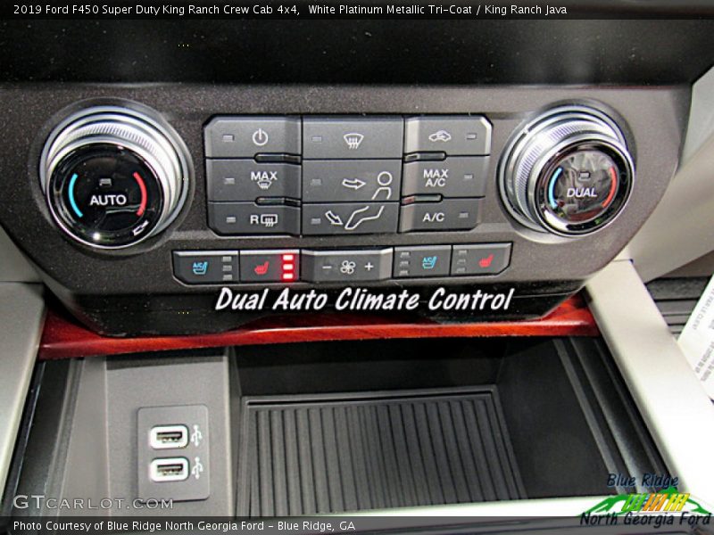 White Platinum Metallic Tri-Coat / King Ranch Java 2019 Ford F450 Super Duty King Ranch Crew Cab 4x4