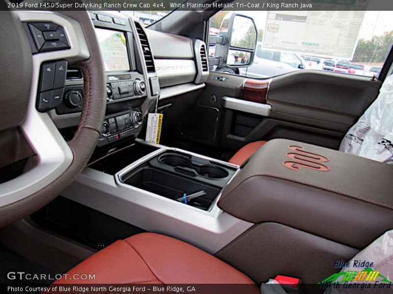 White Platinum Metallic Tri-Coat / King Ranch Java 2019 Ford F450 Super Duty King Ranch Crew Cab 4x4