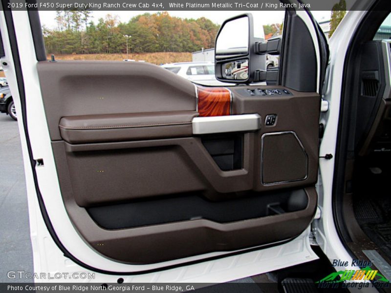 White Platinum Metallic Tri-Coat / King Ranch Java 2019 Ford F450 Super Duty King Ranch Crew Cab 4x4