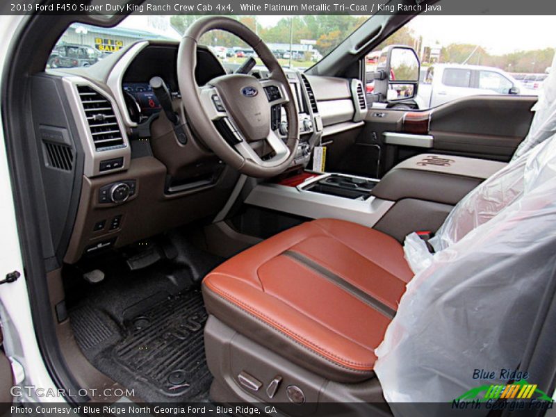 White Platinum Metallic Tri-Coat / King Ranch Java 2019 Ford F450 Super Duty King Ranch Crew Cab 4x4