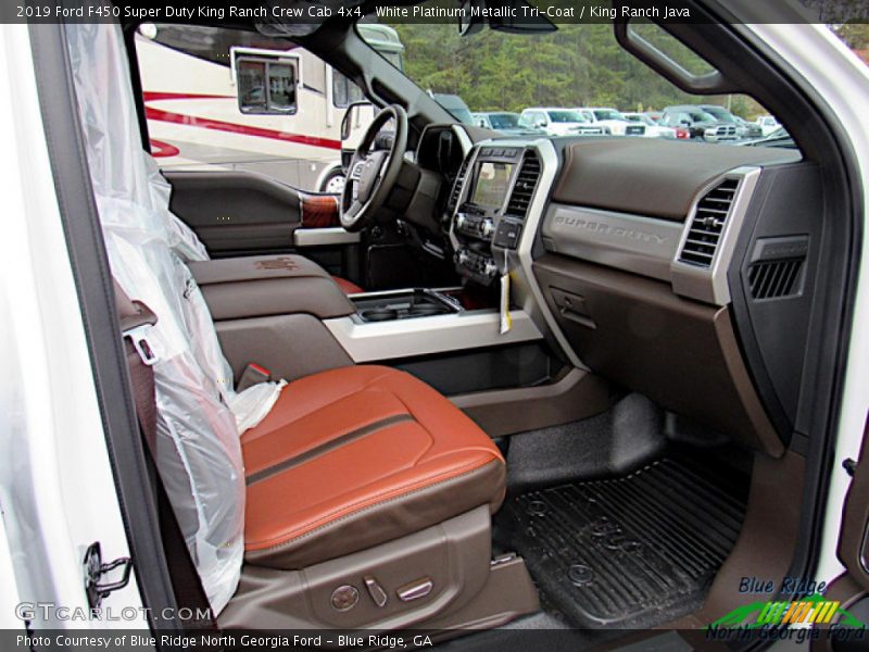 White Platinum Metallic Tri-Coat / King Ranch Java 2019 Ford F450 Super Duty King Ranch Crew Cab 4x4