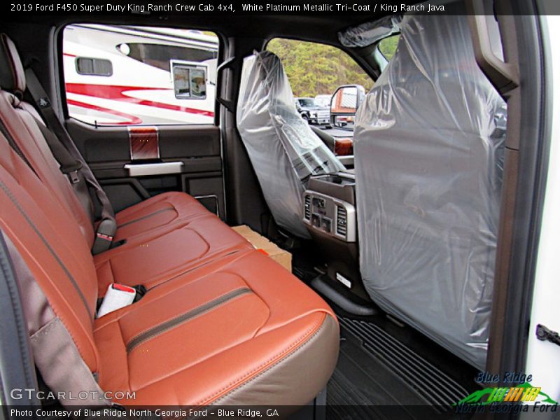 White Platinum Metallic Tri-Coat / King Ranch Java 2019 Ford F450 Super Duty King Ranch Crew Cab 4x4