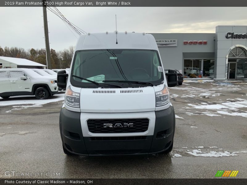 Bright White / Black 2019 Ram ProMaster 2500 High Roof Cargo Van