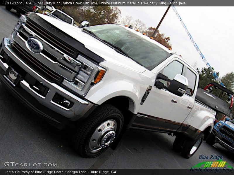 White Platinum Metallic Tri-Coat / King Ranch Java 2019 Ford F450 Super Duty King Ranch Crew Cab 4x4