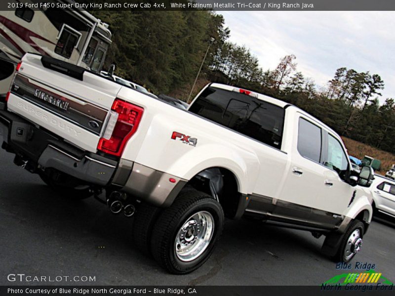 White Platinum Metallic Tri-Coat / King Ranch Java 2019 Ford F450 Super Duty King Ranch Crew Cab 4x4