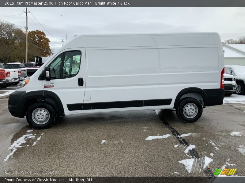 Bright White / Black 2019 Ram ProMaster 2500 High Roof Cargo Van