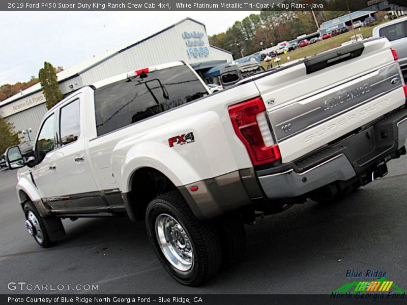 White Platinum Metallic Tri-Coat / King Ranch Java 2019 Ford F450 Super Duty King Ranch Crew Cab 4x4