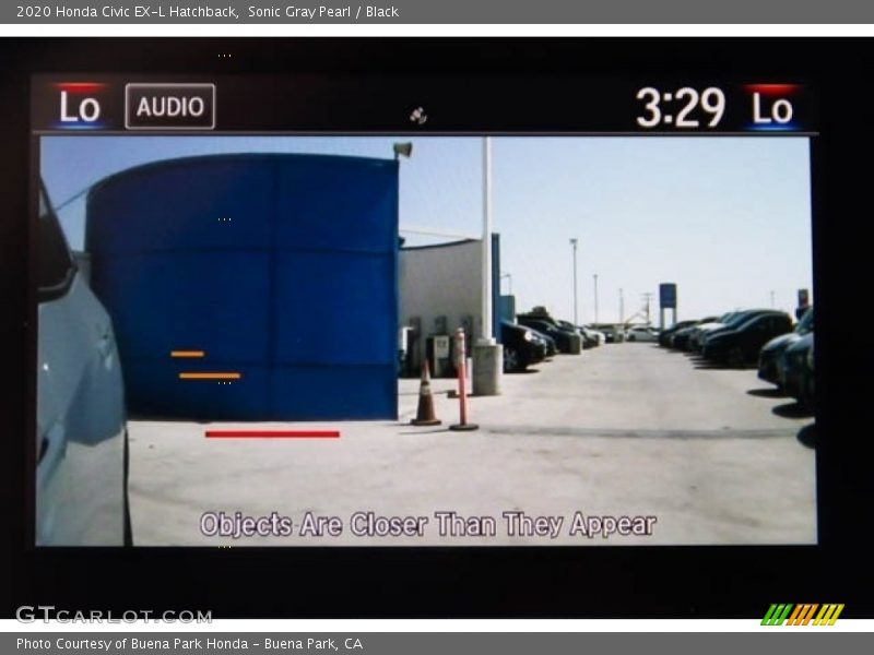 Sonic Gray Pearl / Black 2020 Honda Civic EX-L Hatchback