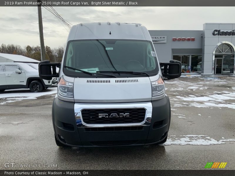 Bright Silver Metallic / Black 2019 Ram ProMaster 2500 High Roof Cargo Van