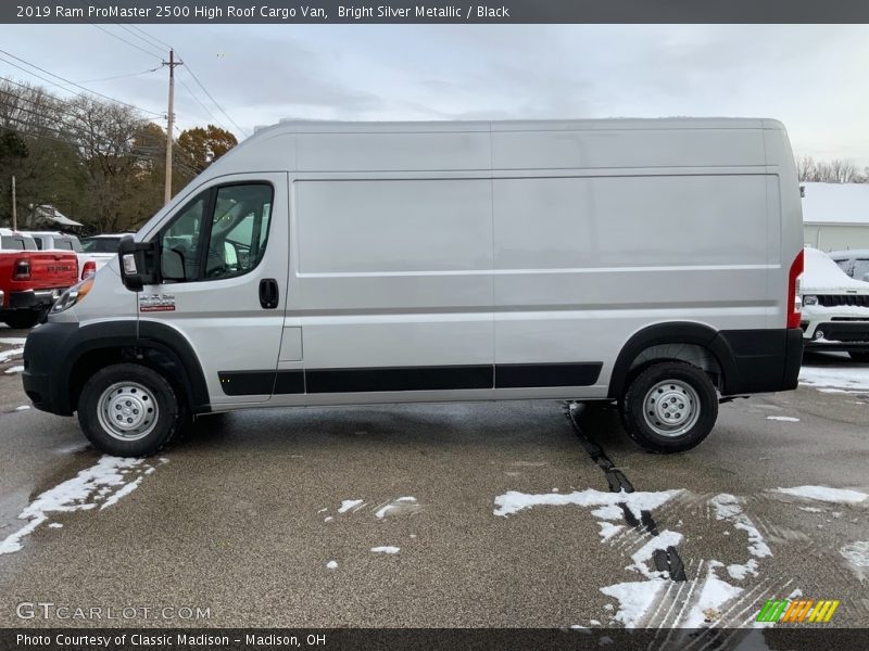 Bright Silver Metallic / Black 2019 Ram ProMaster 2500 High Roof Cargo Van