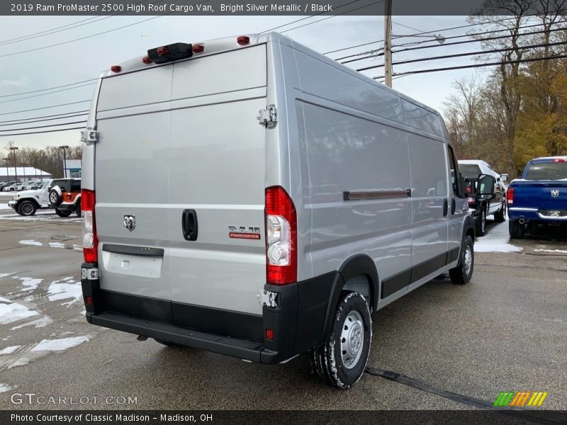 Bright Silver Metallic / Black 2019 Ram ProMaster 2500 High Roof Cargo Van