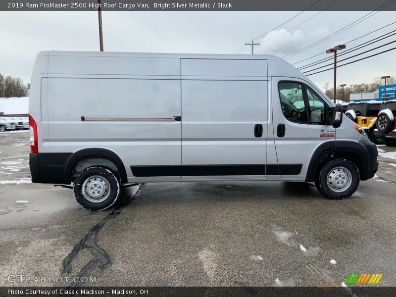 Bright Silver Metallic / Black 2019 Ram ProMaster 2500 High Roof Cargo Van