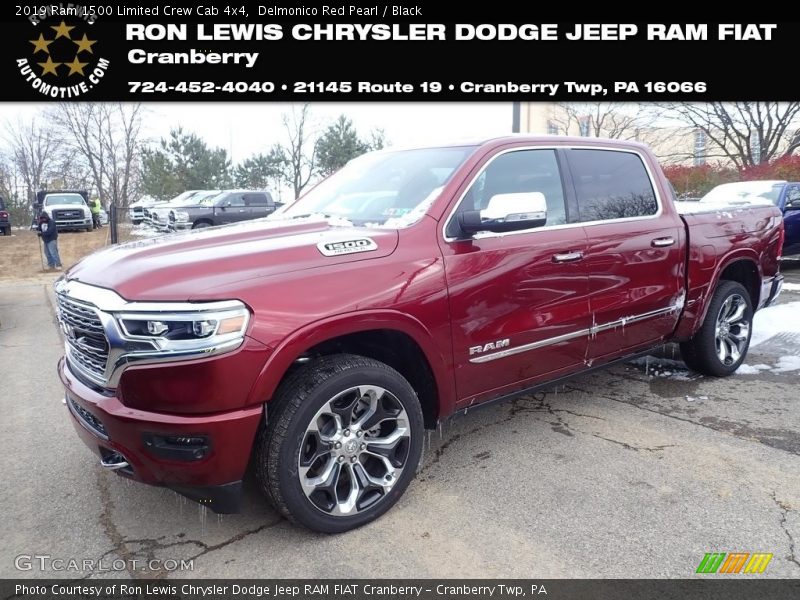 Delmonico Red Pearl / Black 2019 Ram 1500 Limited Crew Cab 4x4