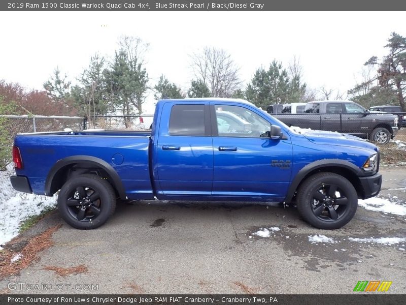  2019 1500 Classic Warlock Quad Cab 4x4 Blue Streak Pearl