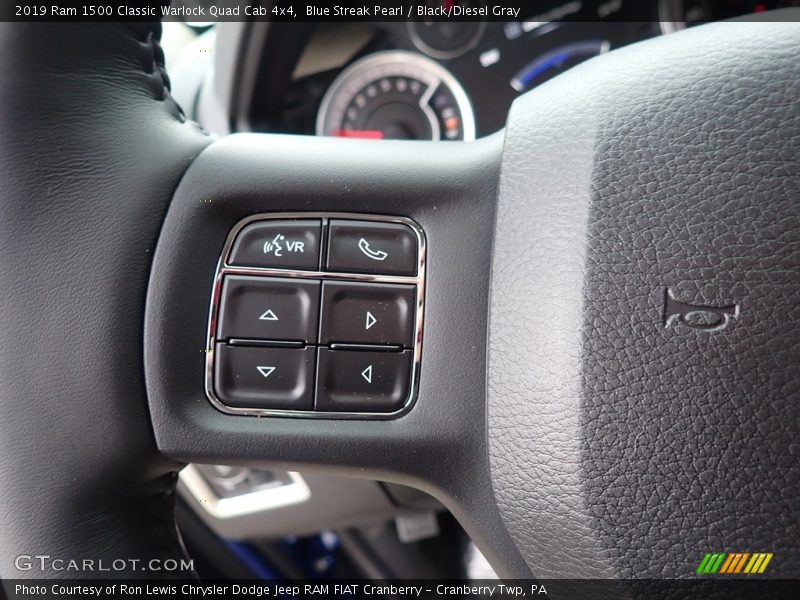 Blue Streak Pearl / Black/Diesel Gray 2019 Ram 1500 Classic Warlock Quad Cab 4x4