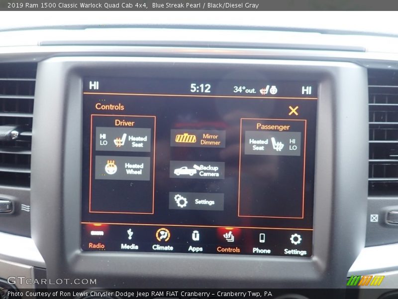 Blue Streak Pearl / Black/Diesel Gray 2019 Ram 1500 Classic Warlock Quad Cab 4x4