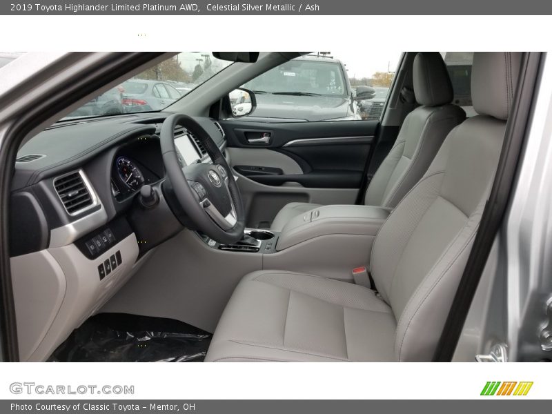 Celestial Silver Metallic / Ash 2019 Toyota Highlander Limited Platinum AWD