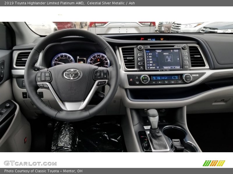 Celestial Silver Metallic / Ash 2019 Toyota Highlander Limited Platinum AWD