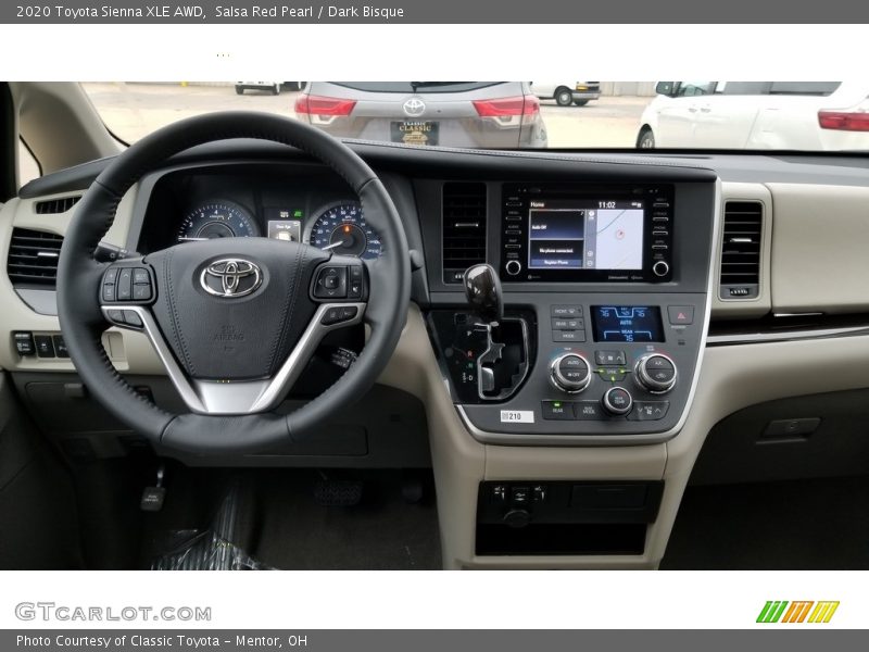 Salsa Red Pearl / Dark Bisque 2020 Toyota Sienna XLE AWD
