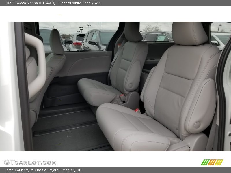 Rear Seat of 2020 Sienna XLE AWD
