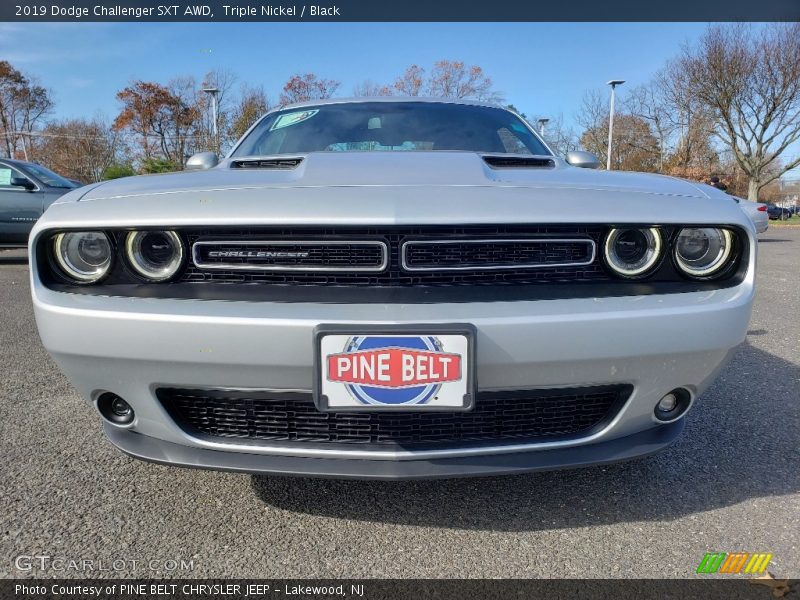 Triple Nickel / Black 2019 Dodge Challenger SXT AWD
