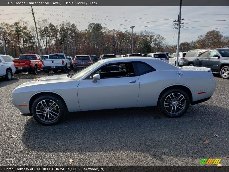 Triple Nickel / Black 2019 Dodge Challenger SXT AWD