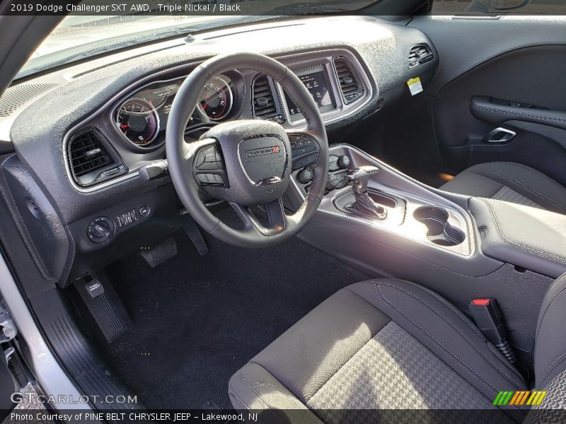 Triple Nickel / Black 2019 Dodge Challenger SXT AWD