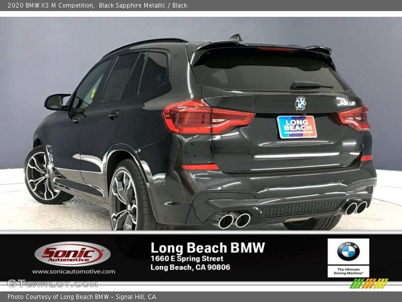 Black Sapphire Metallic / Black 2020 BMW X3 M Competition