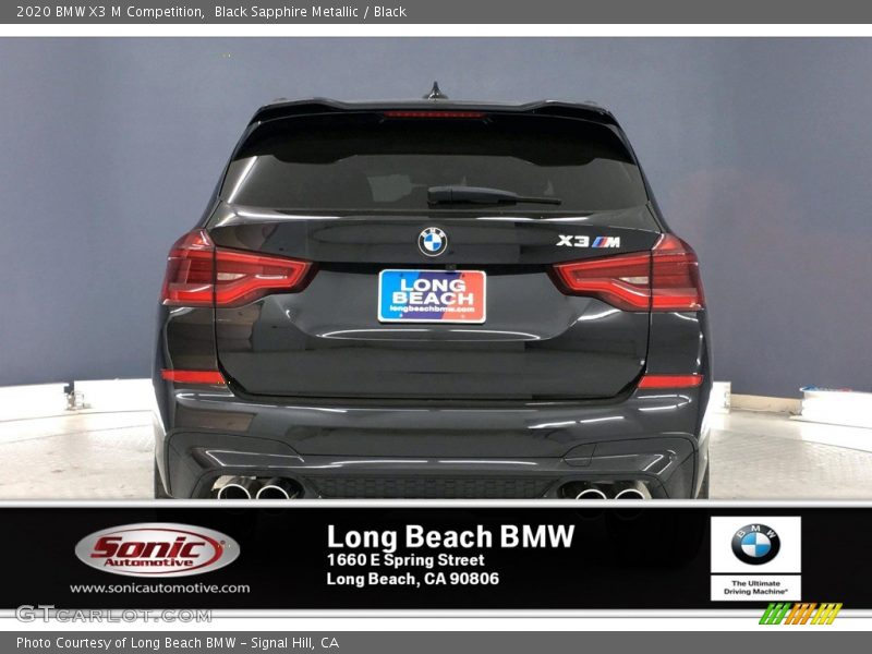 Black Sapphire Metallic / Black 2020 BMW X3 M Competition