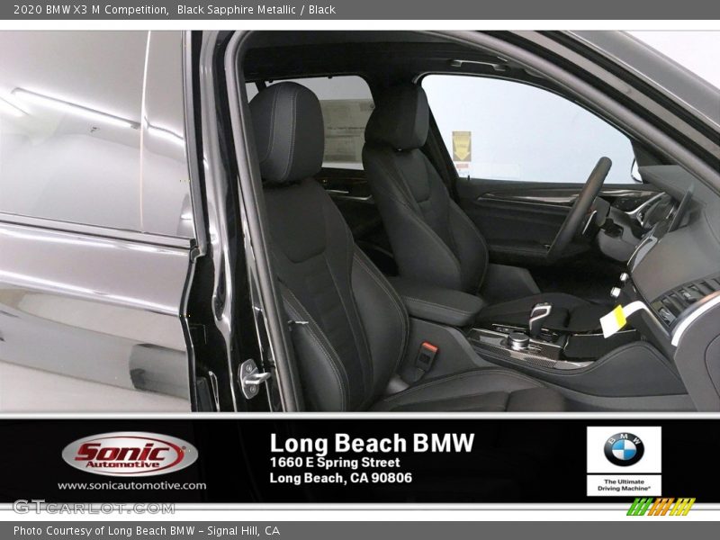 Black Sapphire Metallic / Black 2020 BMW X3 M Competition