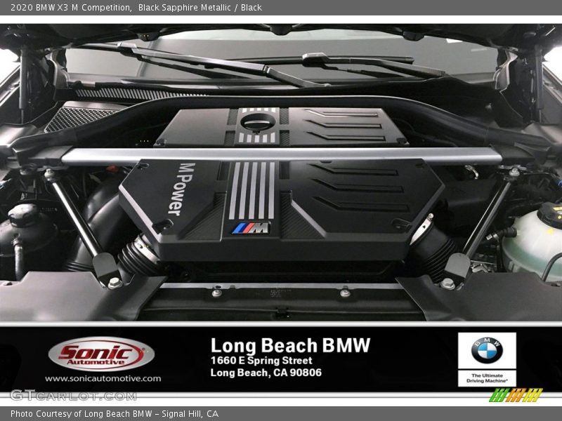 Black Sapphire Metallic / Black 2020 BMW X3 M Competition