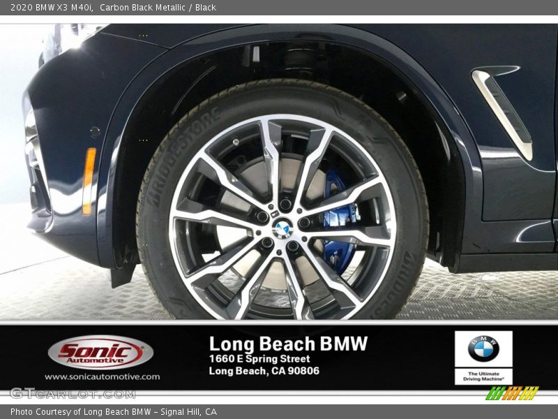 Carbon Black Metallic / Black 2020 BMW X3 M40i