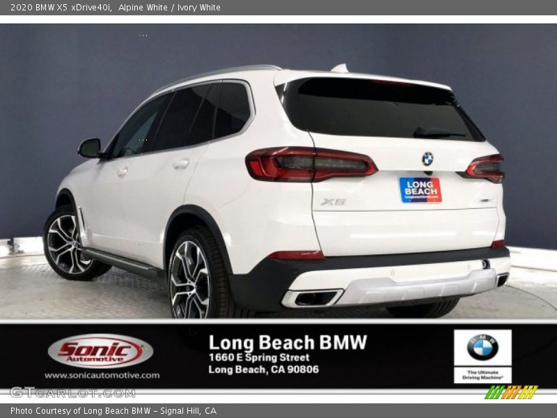 Alpine White / Ivory White 2020 BMW X5 xDrive40i