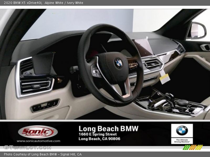 Alpine White / Ivory White 2020 BMW X5 xDrive40i