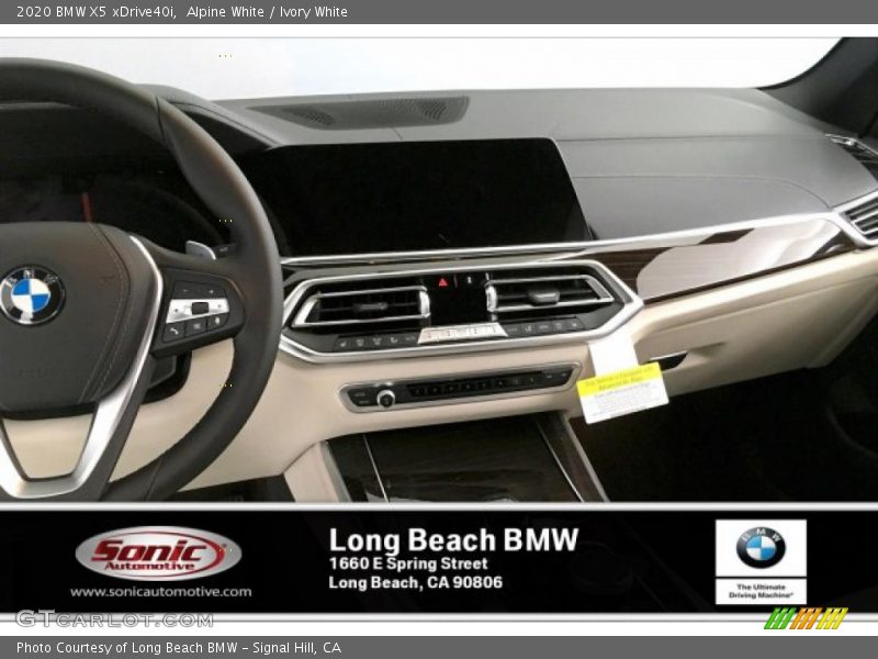 Alpine White / Ivory White 2020 BMW X5 xDrive40i
