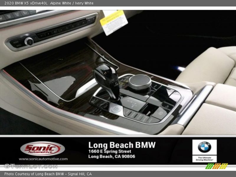 Alpine White / Ivory White 2020 BMW X5 xDrive40i
