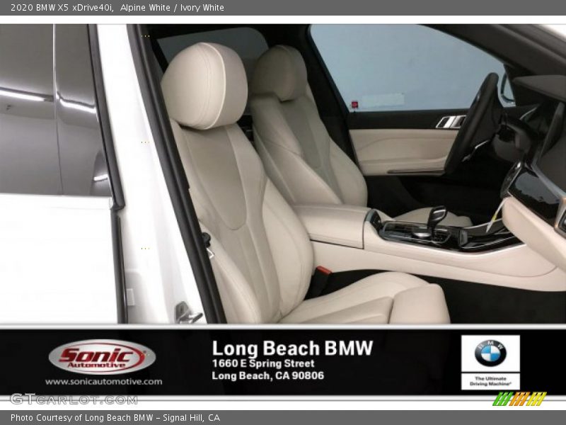 Alpine White / Ivory White 2020 BMW X5 xDrive40i