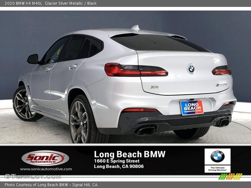 Glacier Silver Metallic / Black 2020 BMW X4 M40i