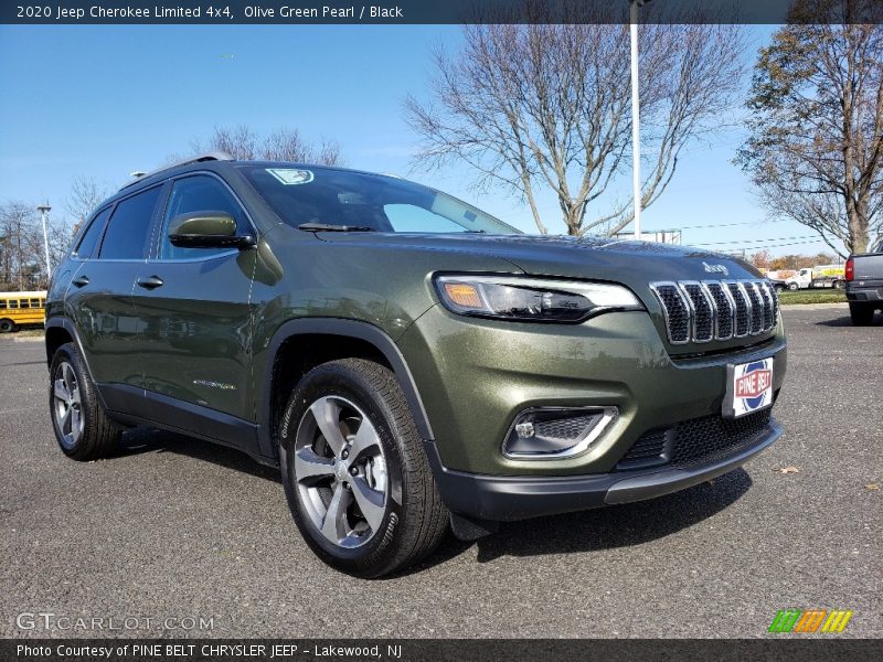 Olive Green Pearl / Black 2020 Jeep Cherokee Limited 4x4