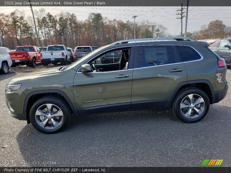 Olive Green Pearl / Black 2020 Jeep Cherokee Limited 4x4