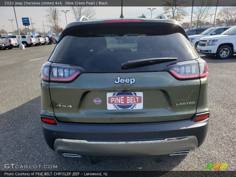 Olive Green Pearl / Black 2020 Jeep Cherokee Limited 4x4
