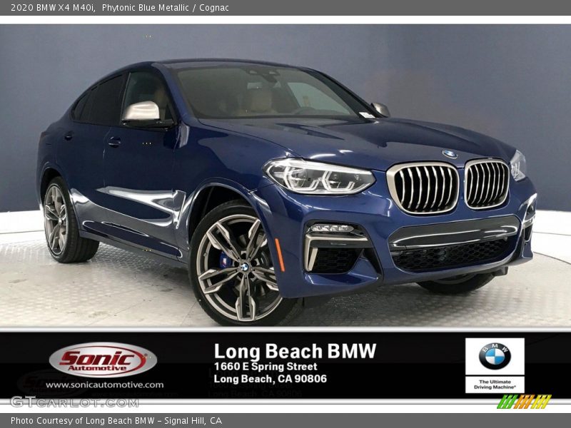Phytonic Blue Metallic / Cognac 2020 BMW X4 M40i