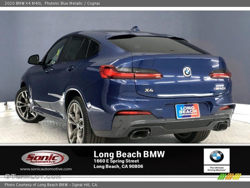 Phytonic Blue Metallic / Cognac 2020 BMW X4 M40i