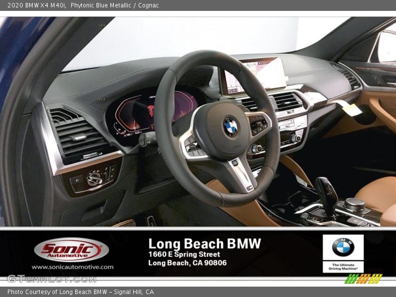 Phytonic Blue Metallic / Cognac 2020 BMW X4 M40i